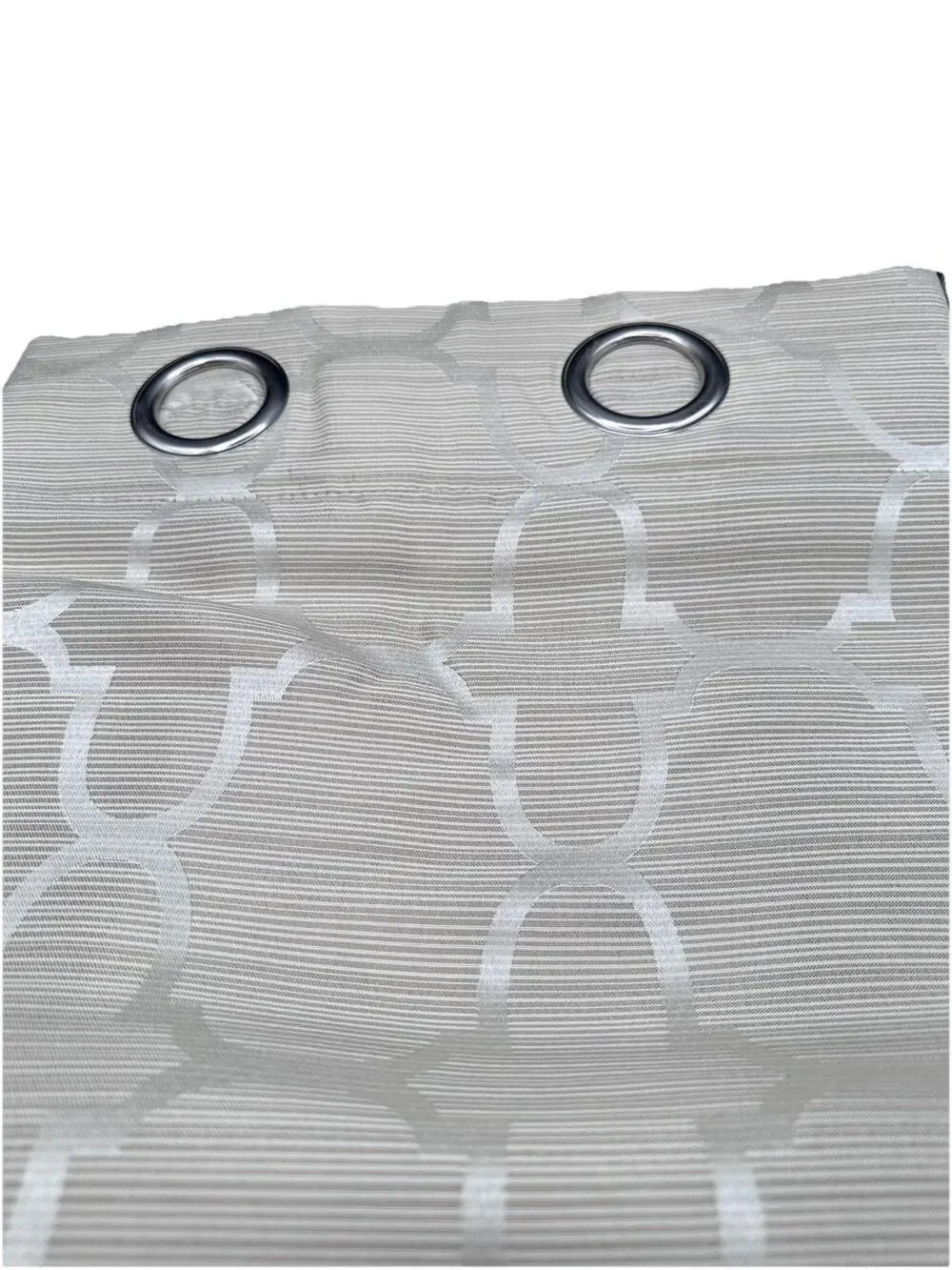 Estex Home Fashions 40”x84” Taupe Dana Window Grommet Jacquard Panel Two Panels